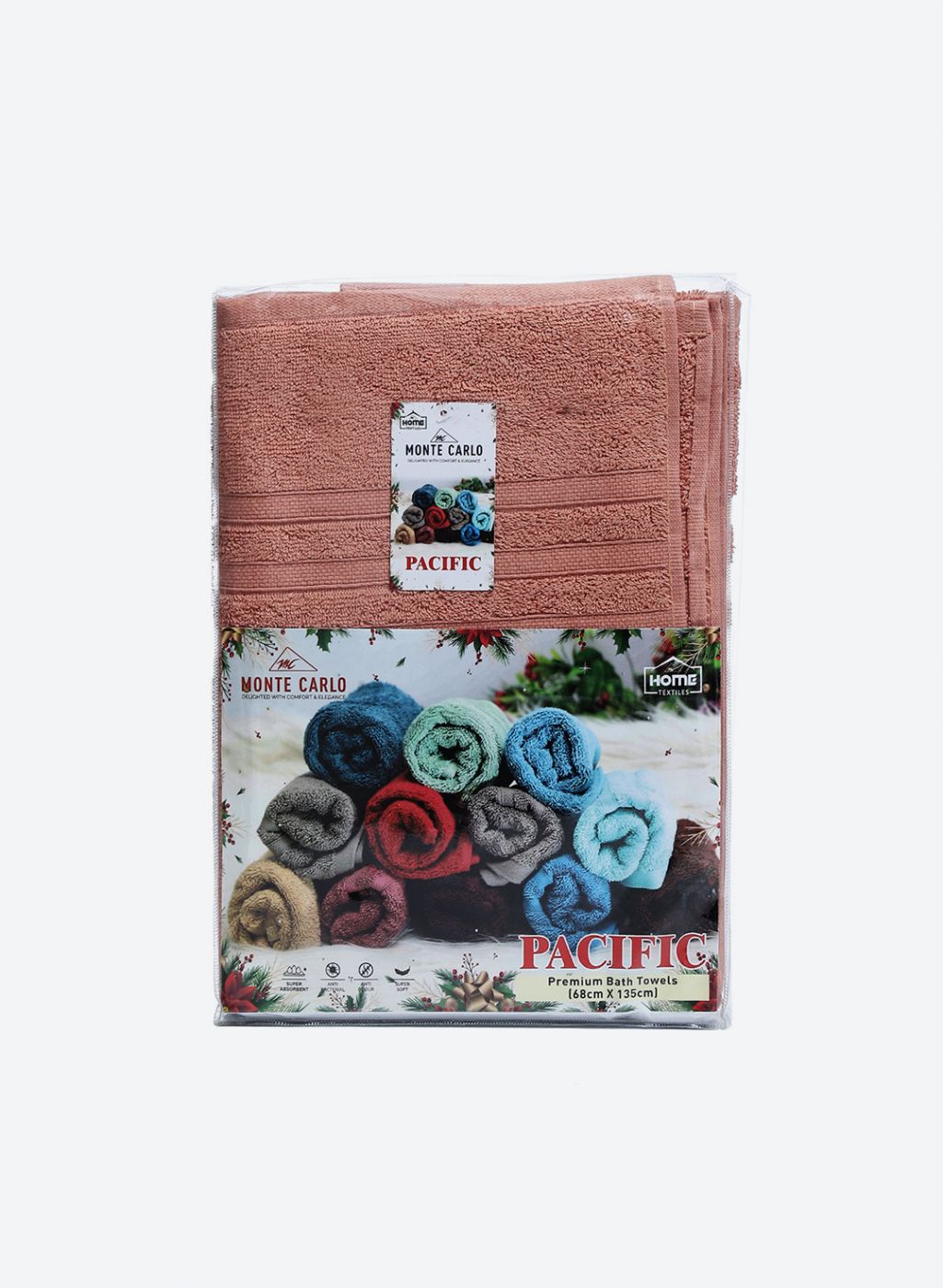 Peach Cotton 525 GSM Bath Towel