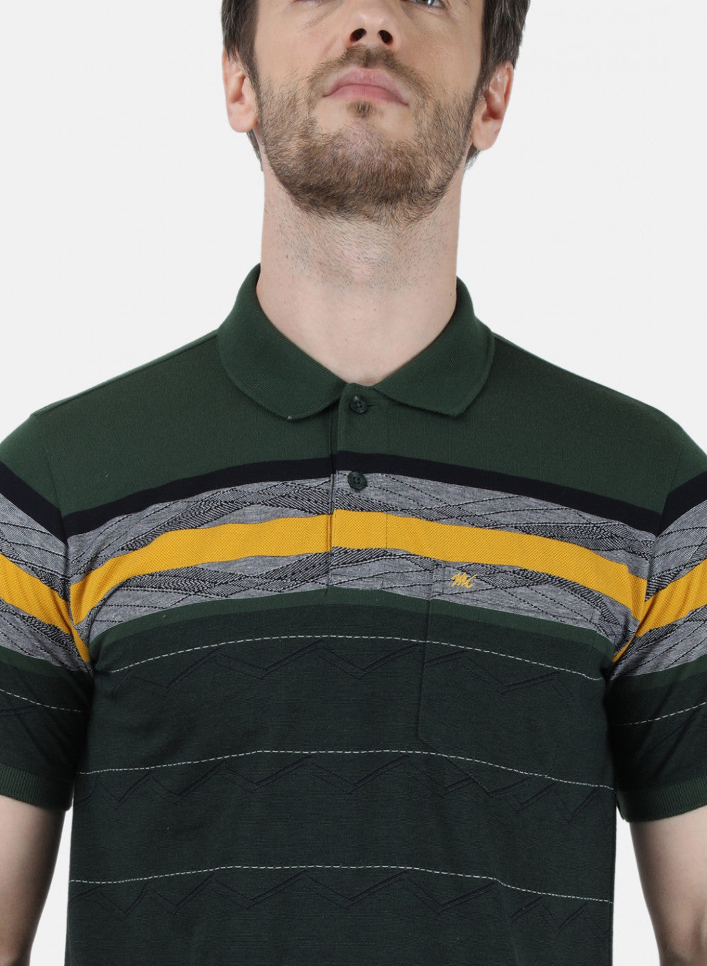 Mens Olive Stripe T-Shirt