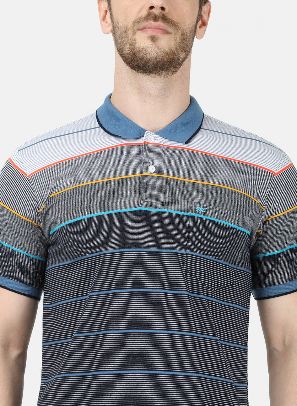 Mens Multi Color Stripe T-Shirt