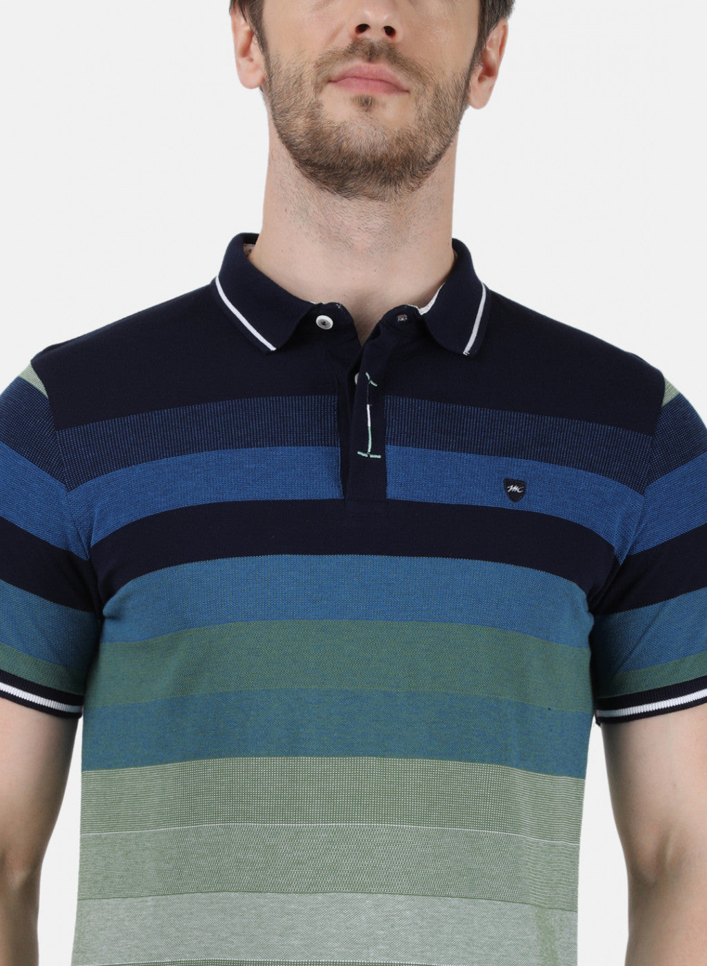 Mens Multi Color Stripe T-Shirt
