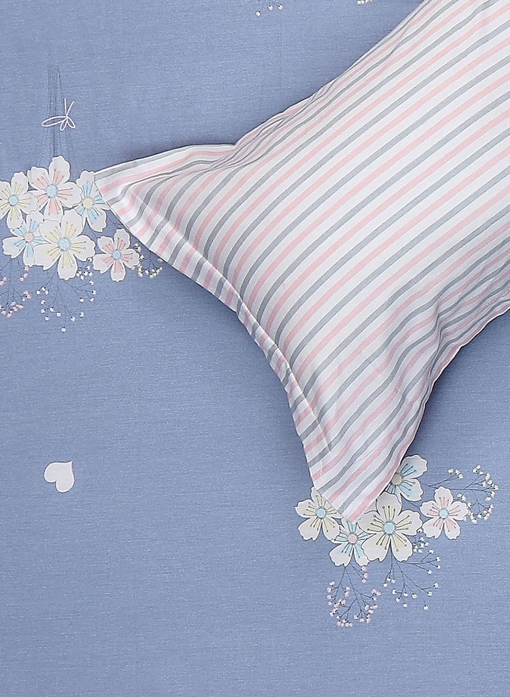 200TC Pure Cotton Queen Bedsheet with 2 Pillow Covers