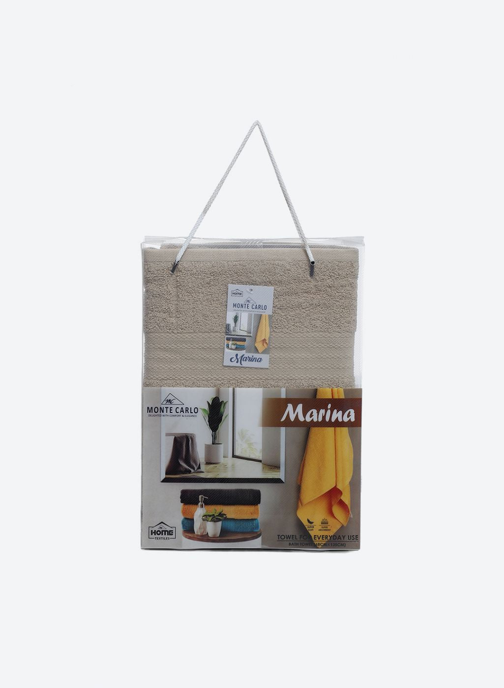 Beige Cotton 400 GSM Bath Towel