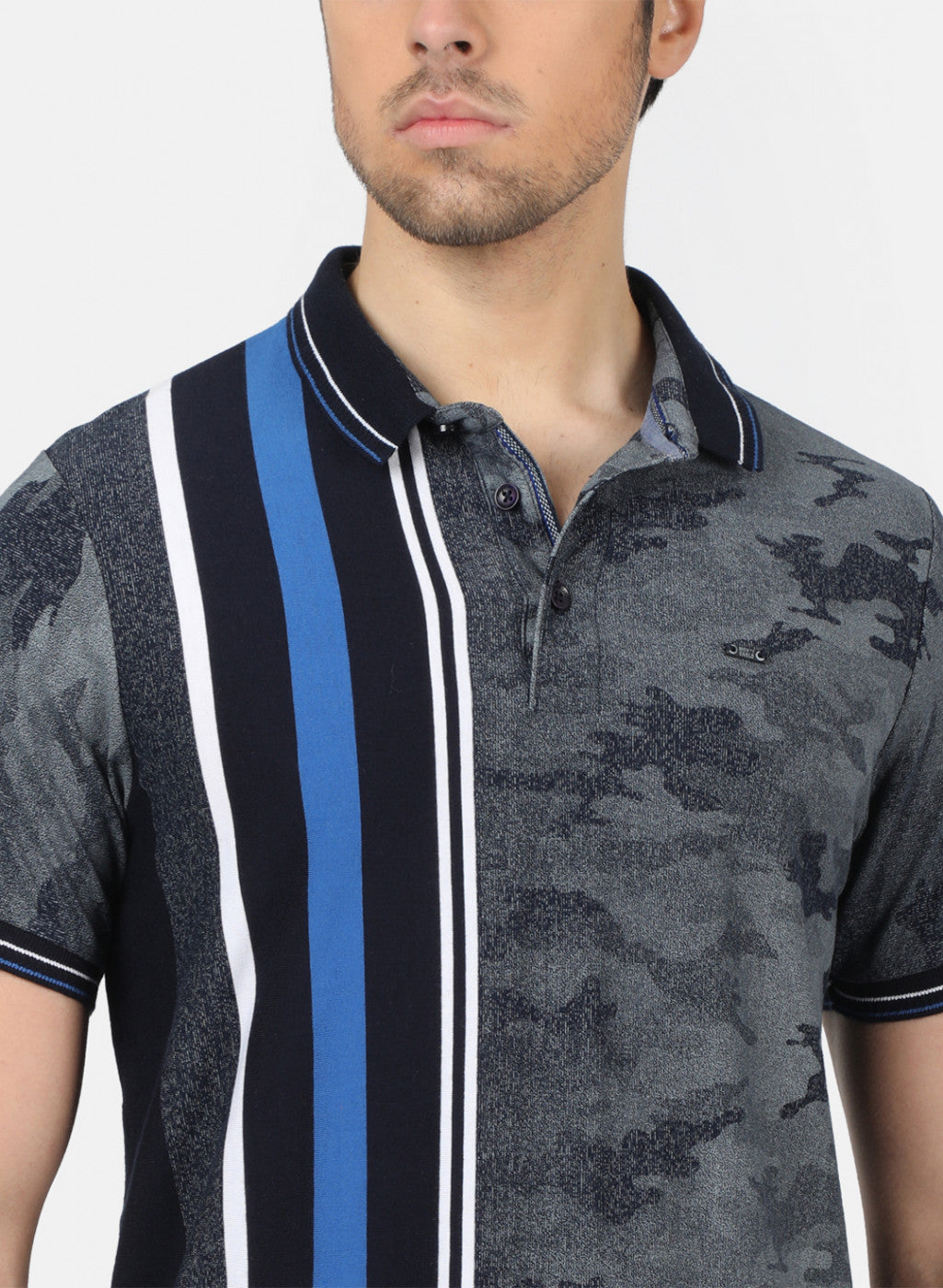 Men NAvy Blue Printed T-Shirts