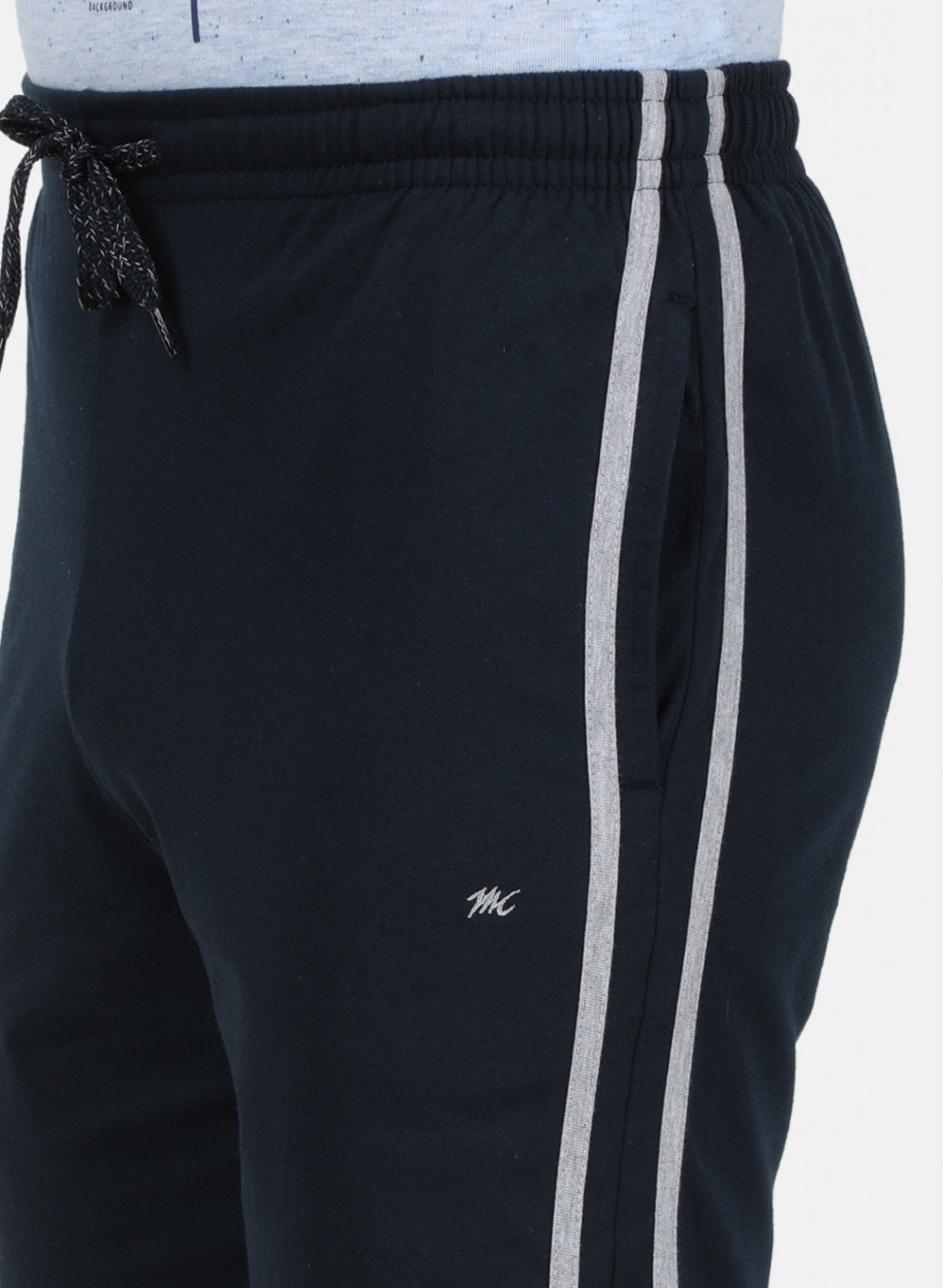 Mens NAvy Blue Plain Bermuda