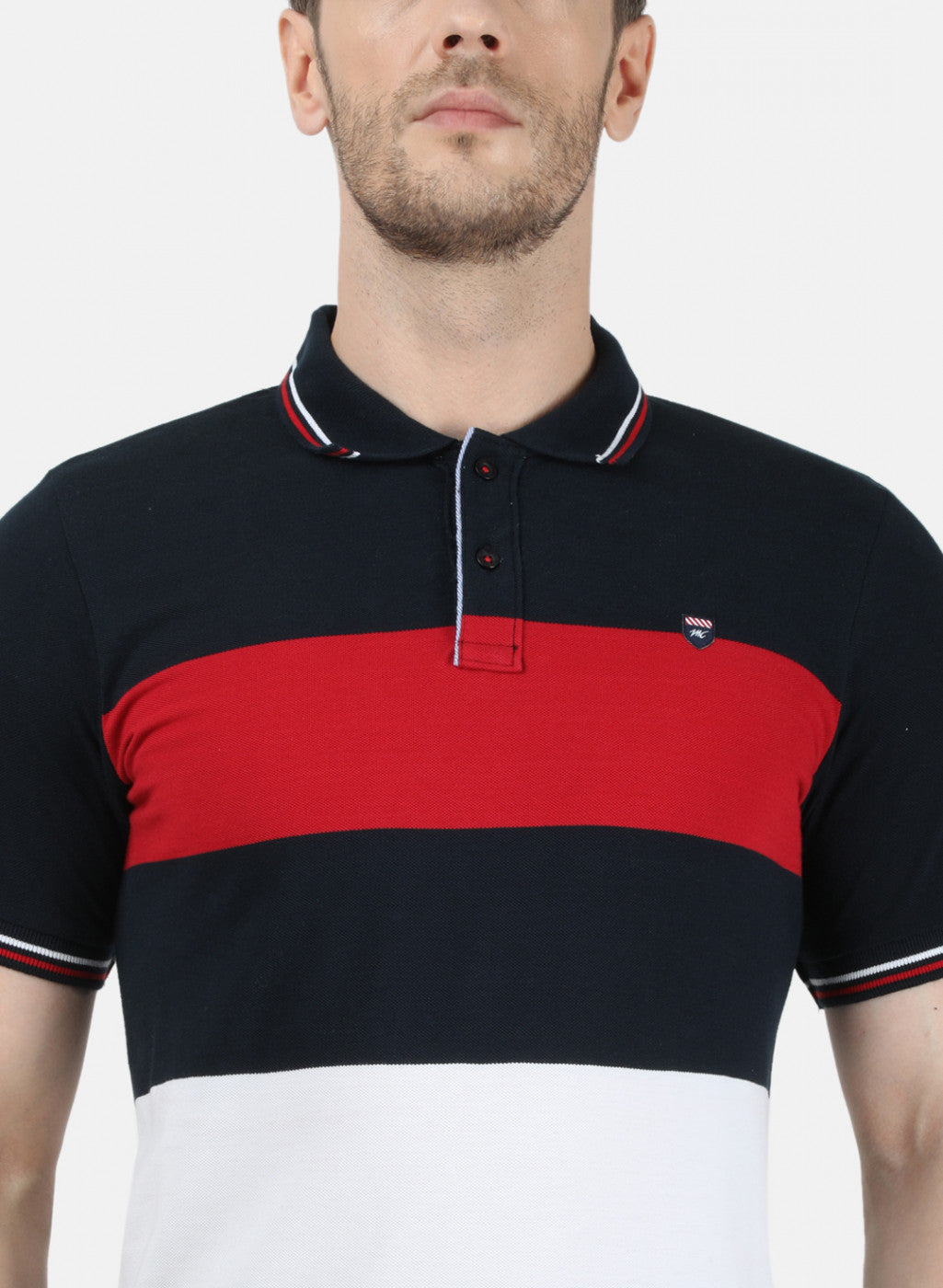 Mens Multi Color Stripe T-Shirt