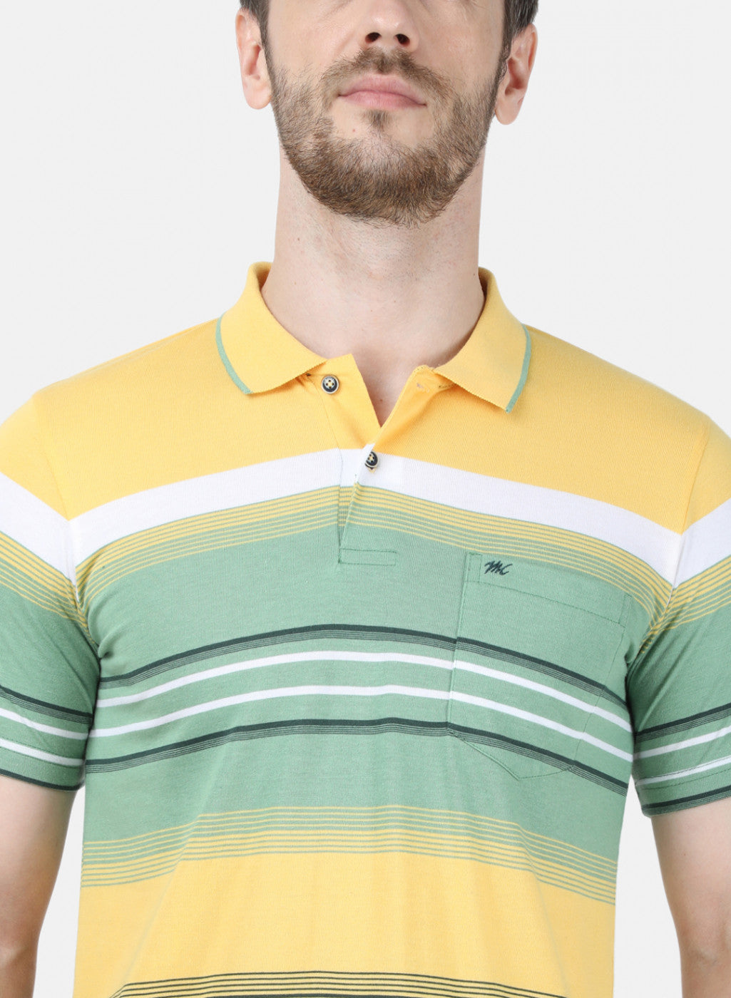 Mens Yellow Stripe T-Shirt