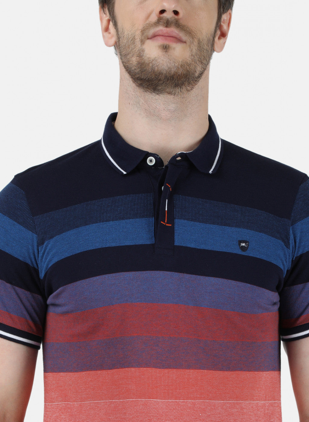 Mens Multi Color Stripe T-Shirt