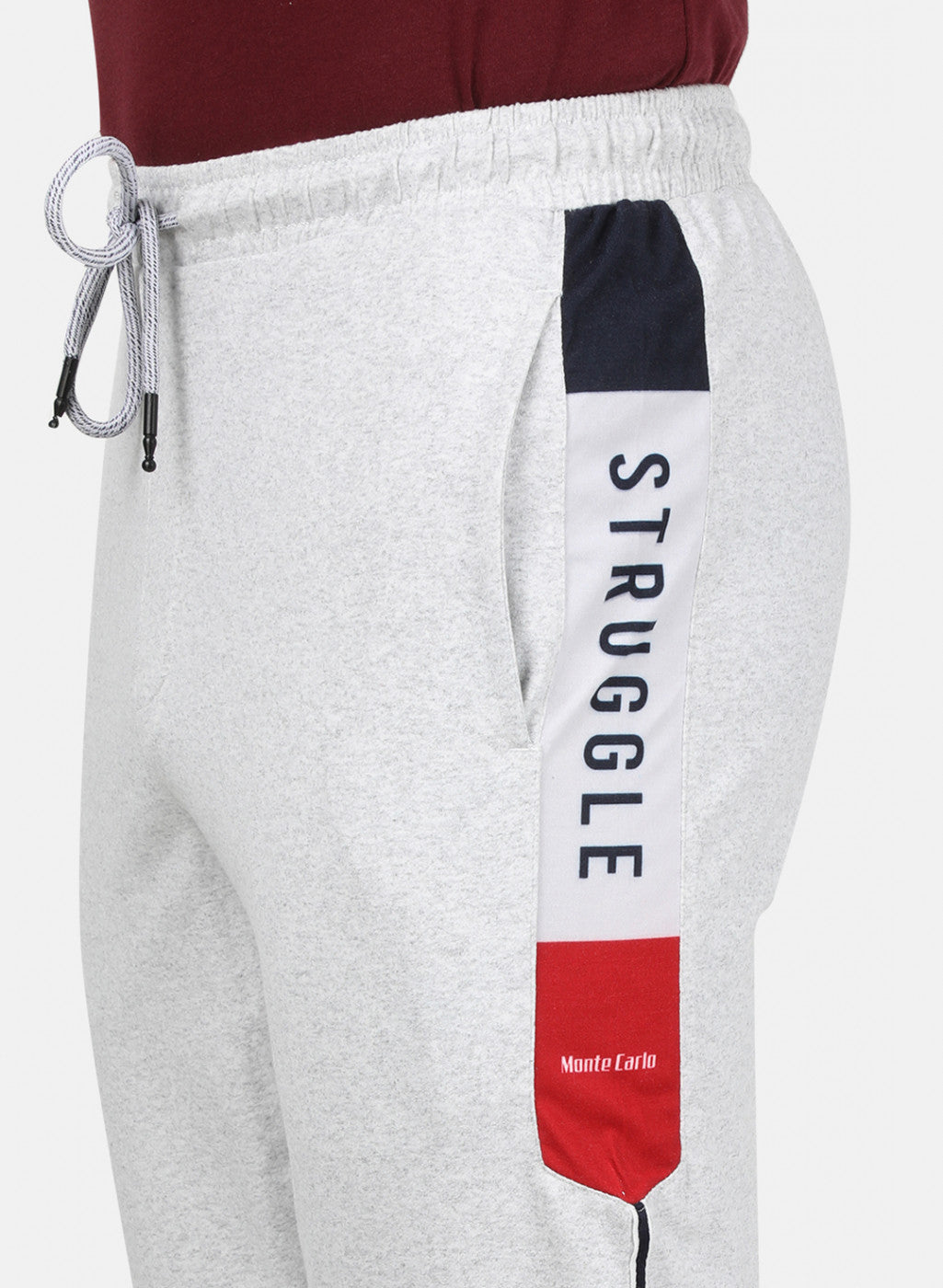 Mens Grey Plain Lower