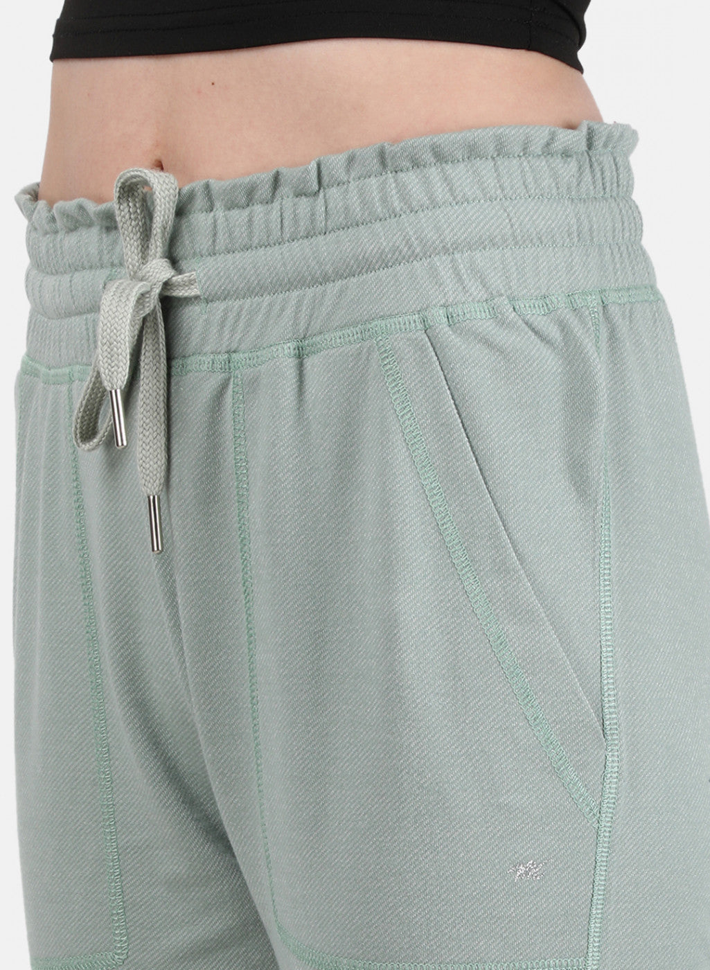 Womens Light Green Jaquard Lower