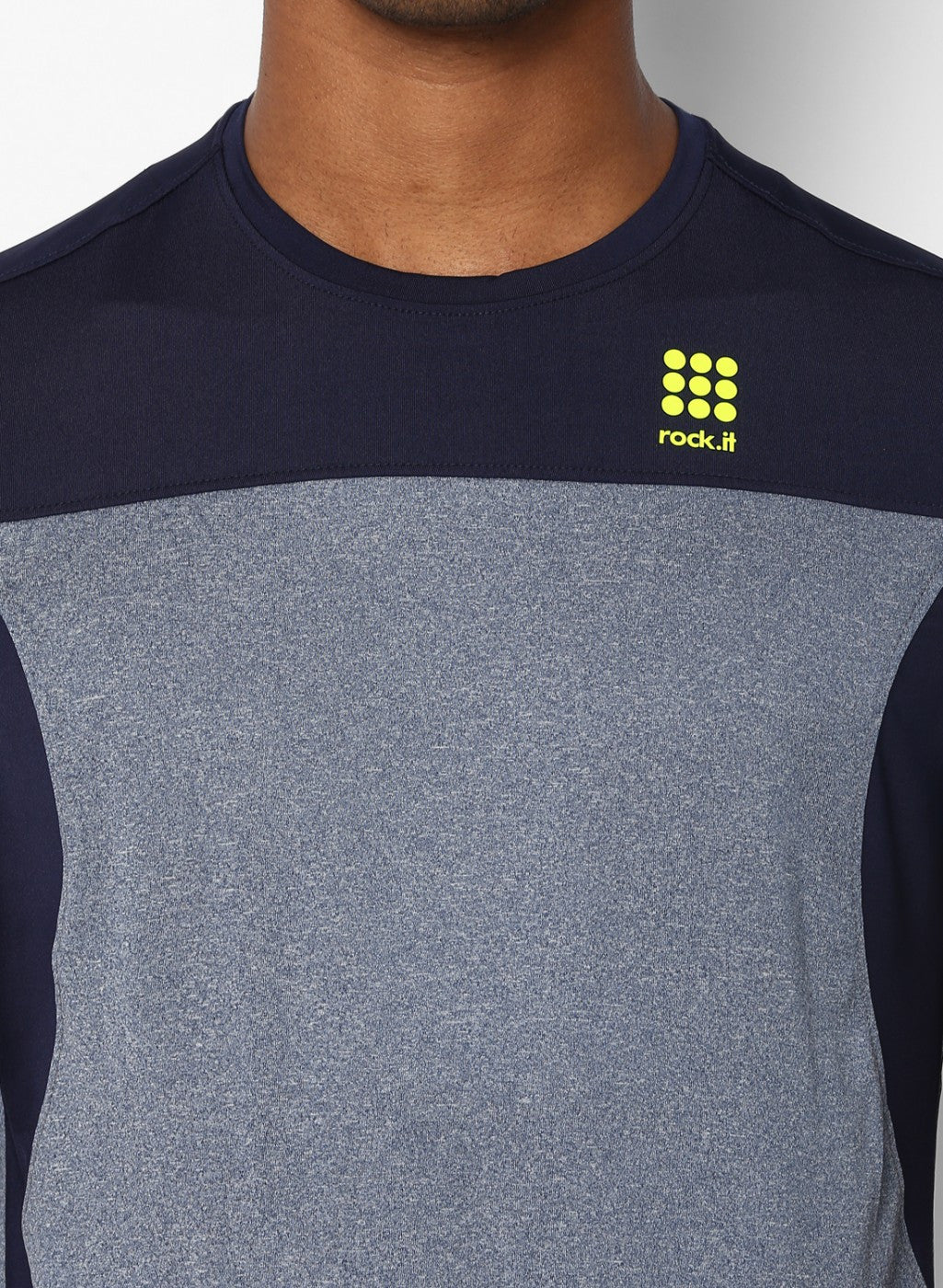 Rock.it Blue Round Neck Smart Fit T-Shirt