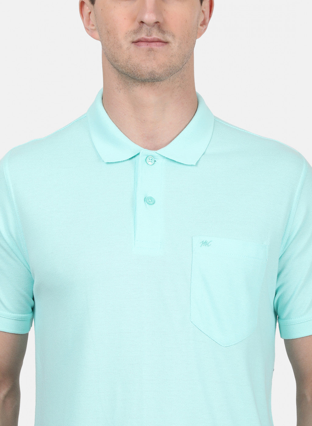 Mens Sky Blue Plain T-Shirt