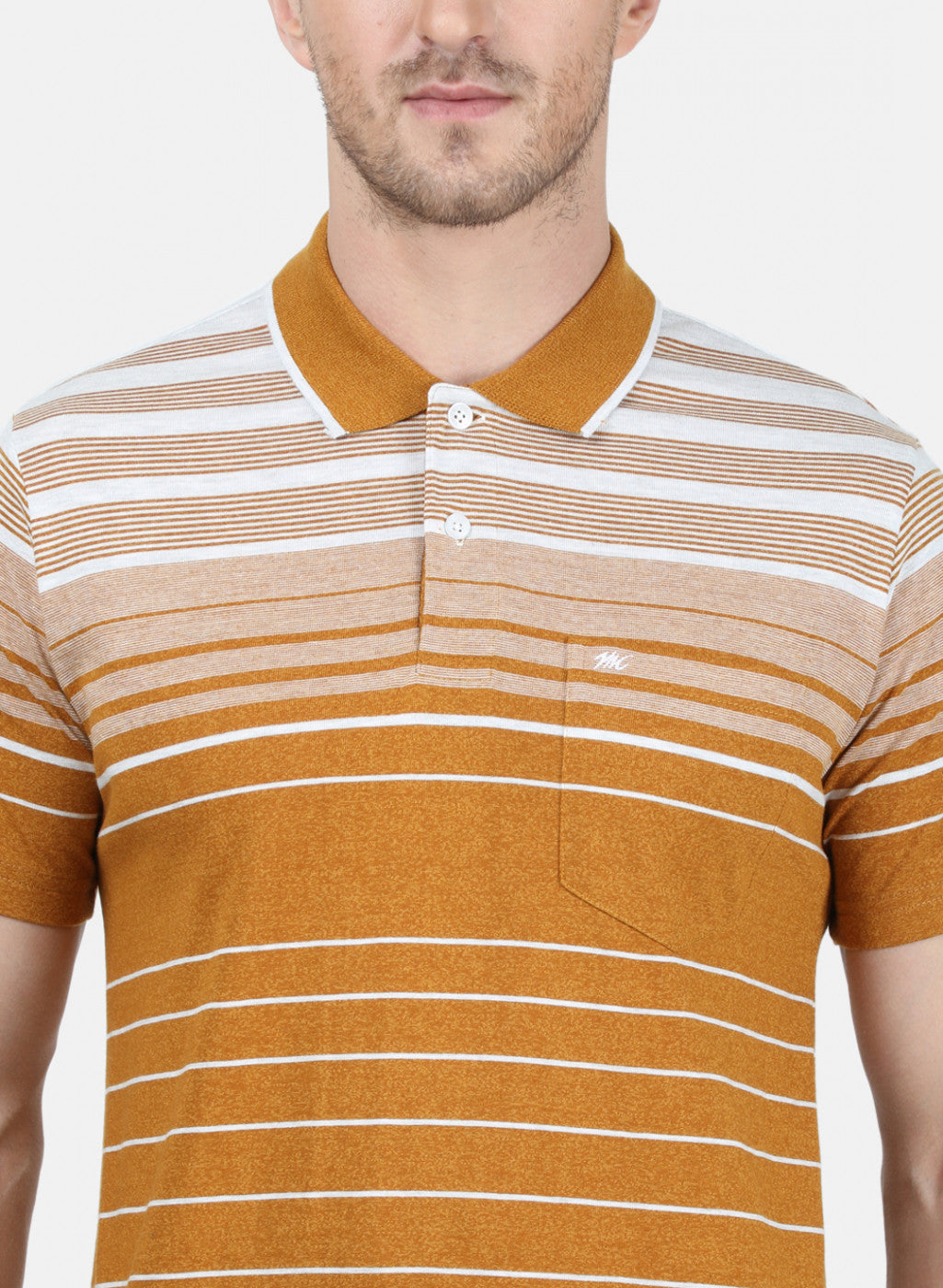Mens Mustard Stripe T-Shirt