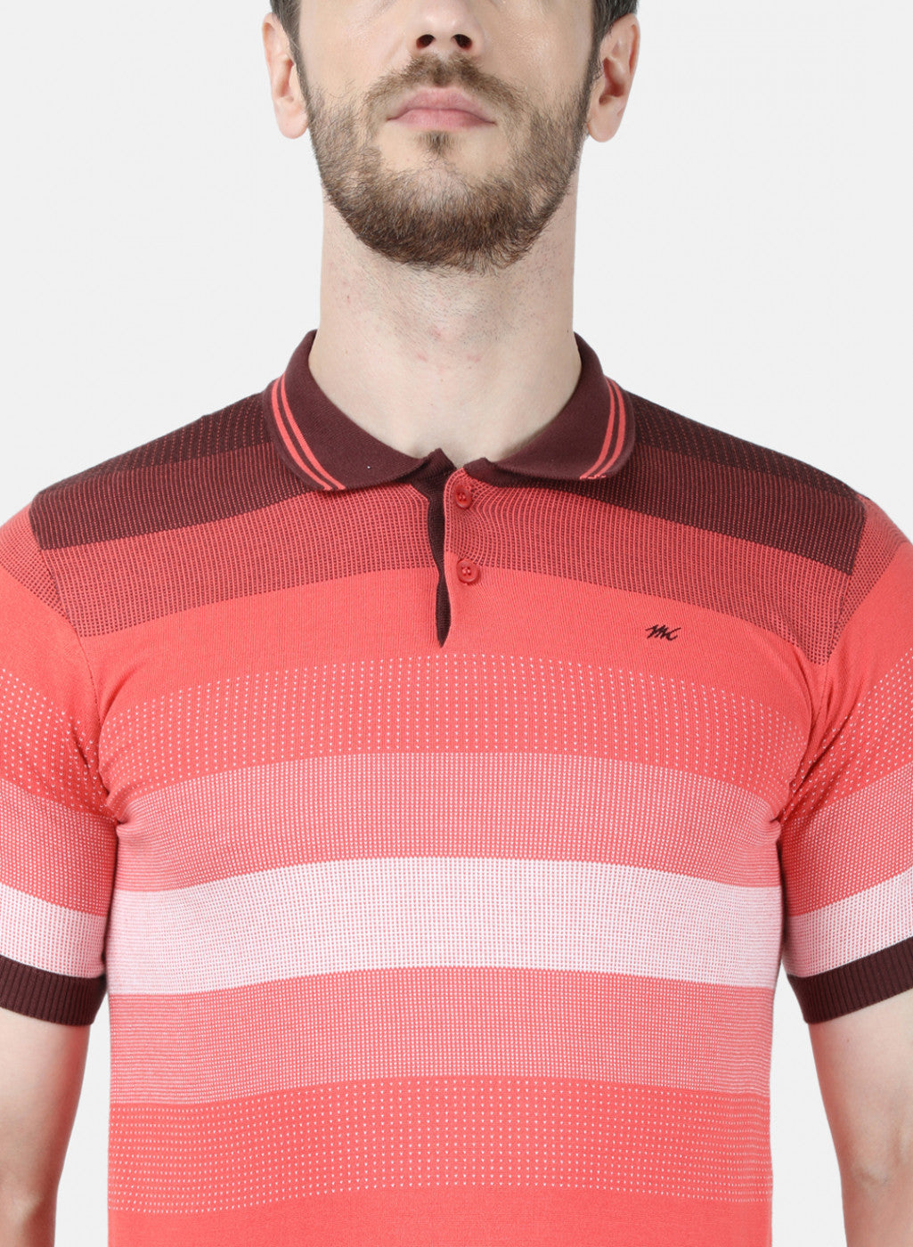 Mens Maroon Plain T-Shirt