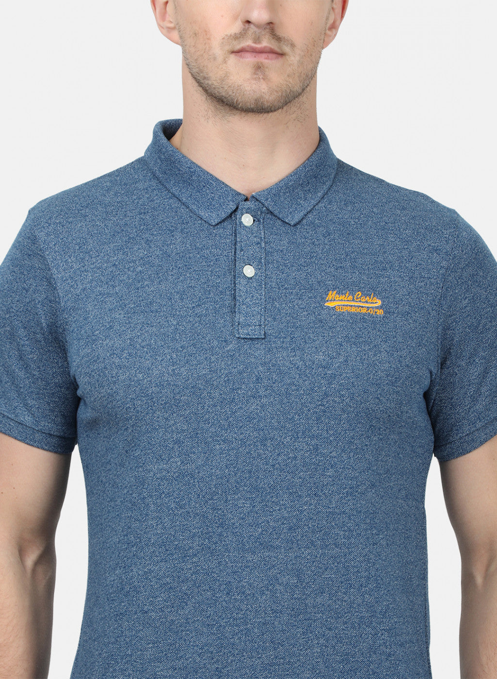 Mens Blue Plain T-Shirts