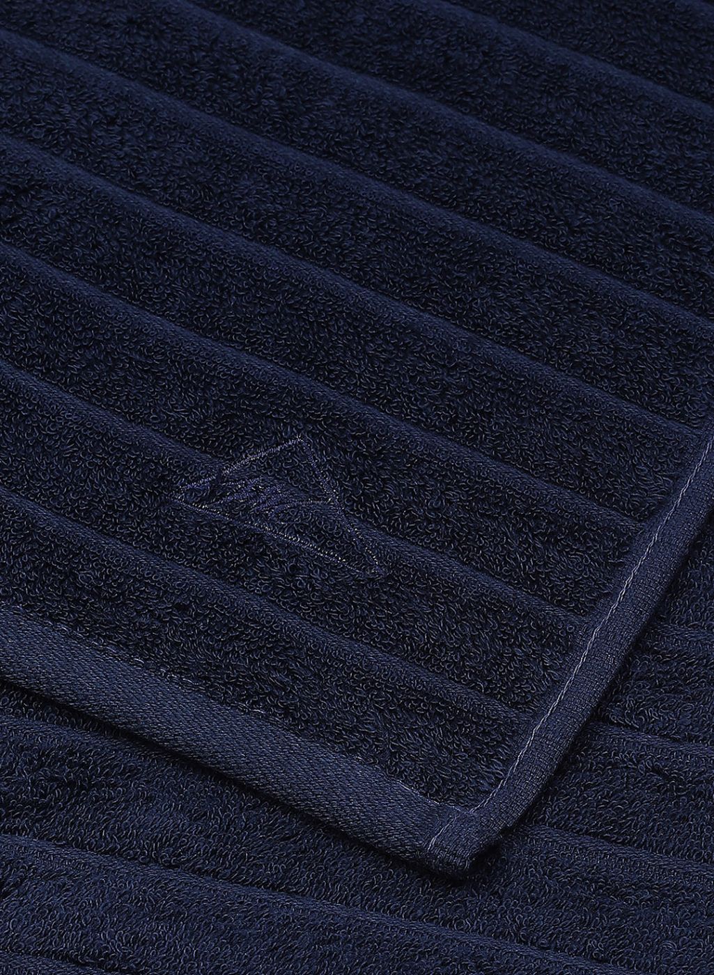 NAvy Blue Cotton 525 GSM Towel Set Pack of 2 (1 Bath & 1 Hand Towel)