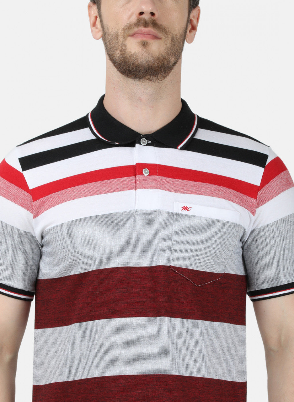 Mens Multi Color Stripe T-Shirt
