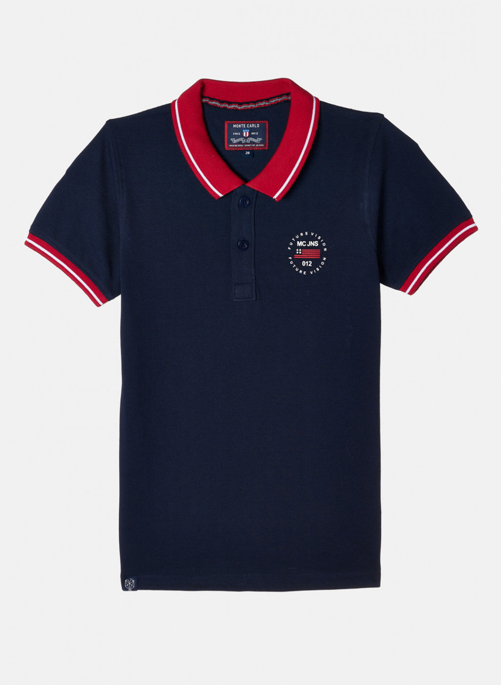 Boys Navy Blue Plain T-Shirt