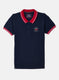 Boys Navy Blue Plain T-Shirt