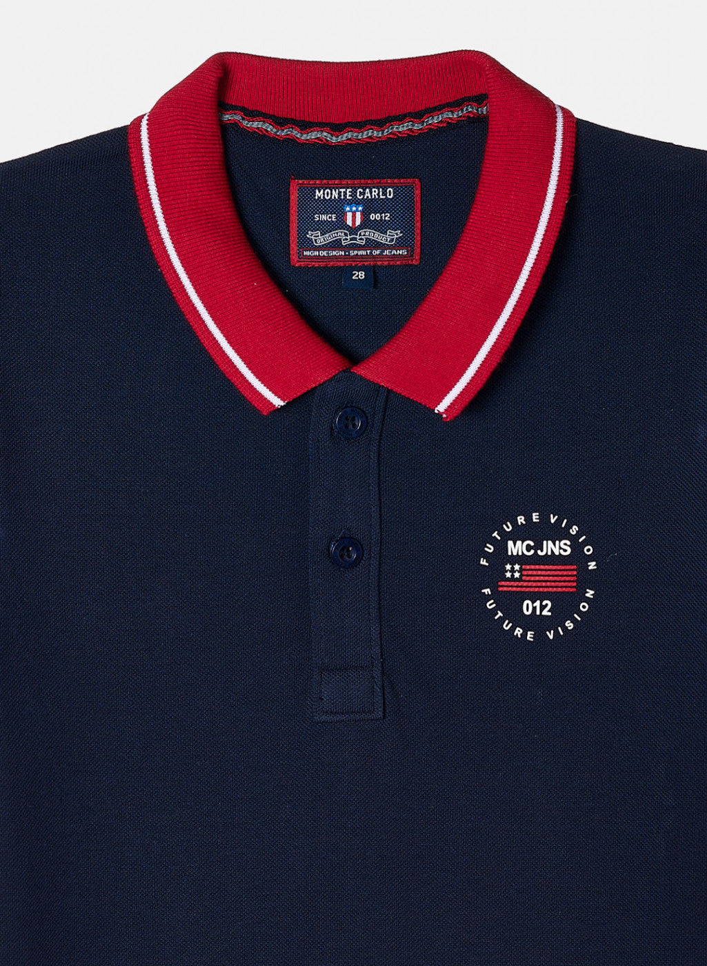 Boys Navy Blue Plain T-Shirt
