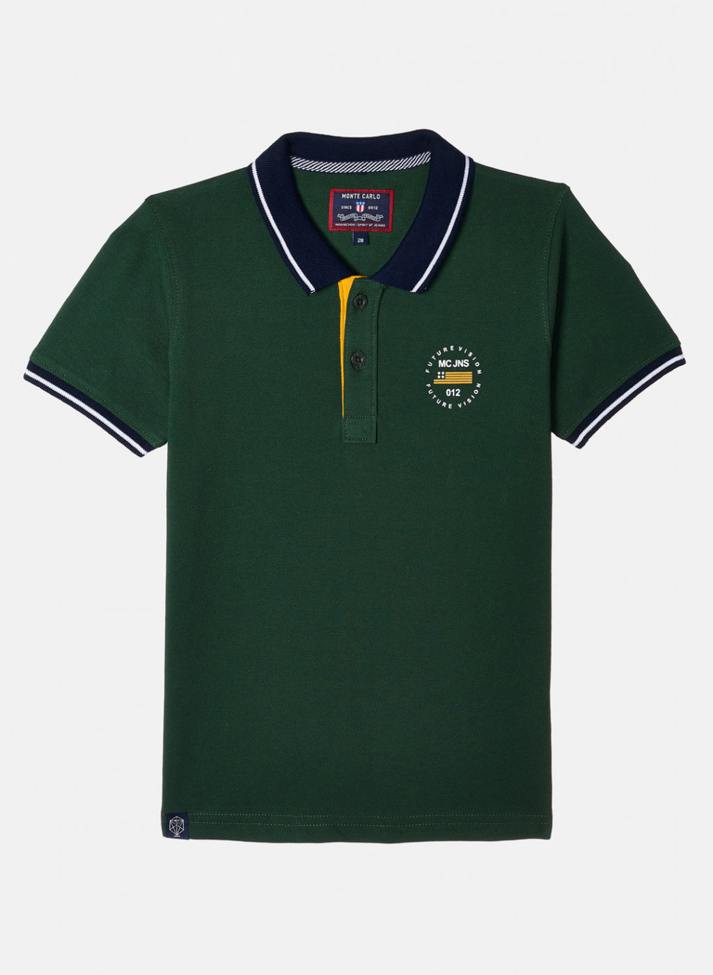 Boys Green Plain T-Shirt