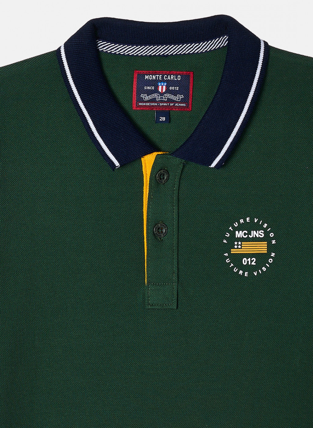 Boys Green Plain T-Shirt