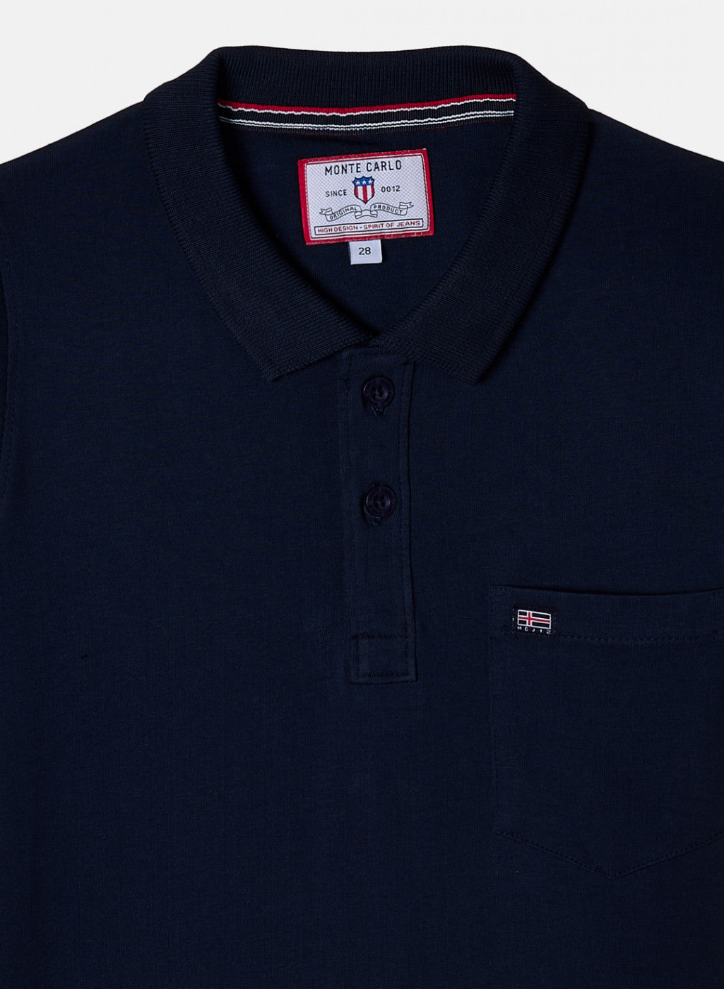 Boys Navy Blue Plain T-Shirt
