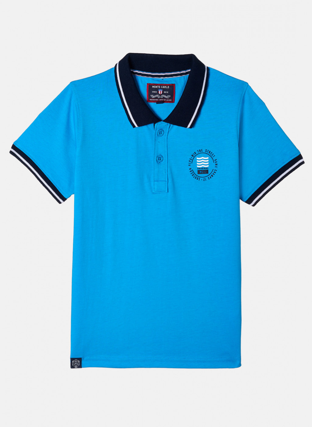 Boys Blue Plain T-Shirt