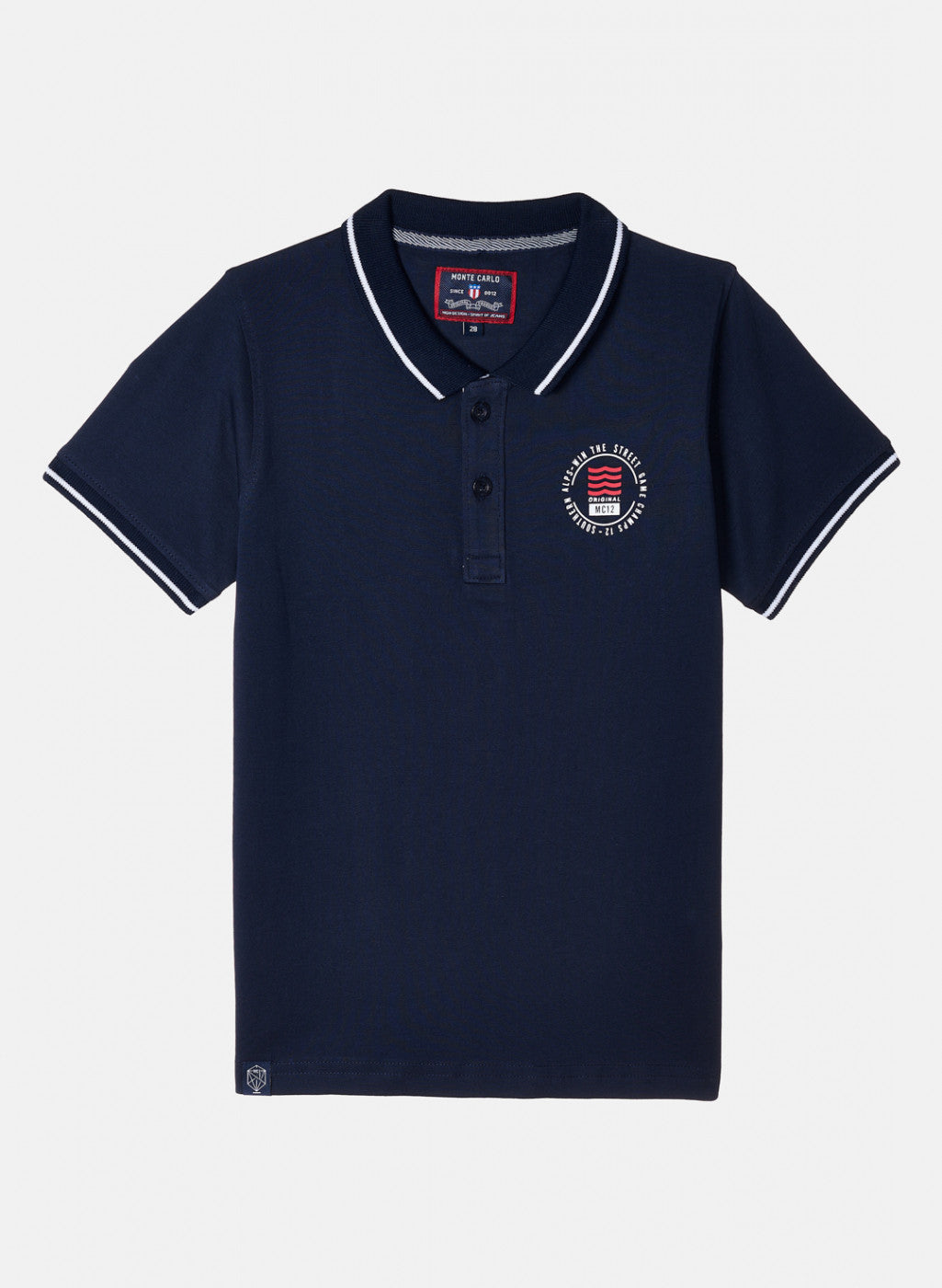 Boys Navy Blue Plain T-Shirt