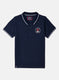 Boys Navy Blue Plain T-Shirt