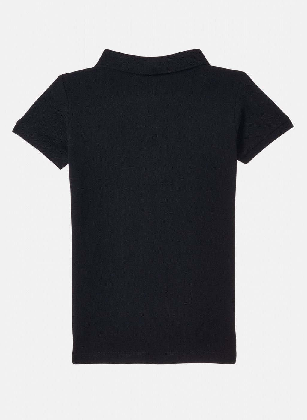 Girls Black Plain T-Shirt
