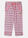 Girls Pink Printed Capri