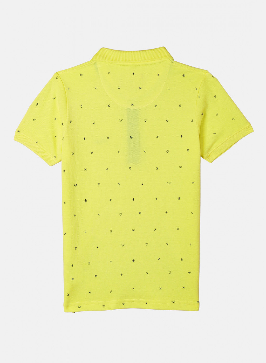 Boys Bright Yellow Printed T-Shirt