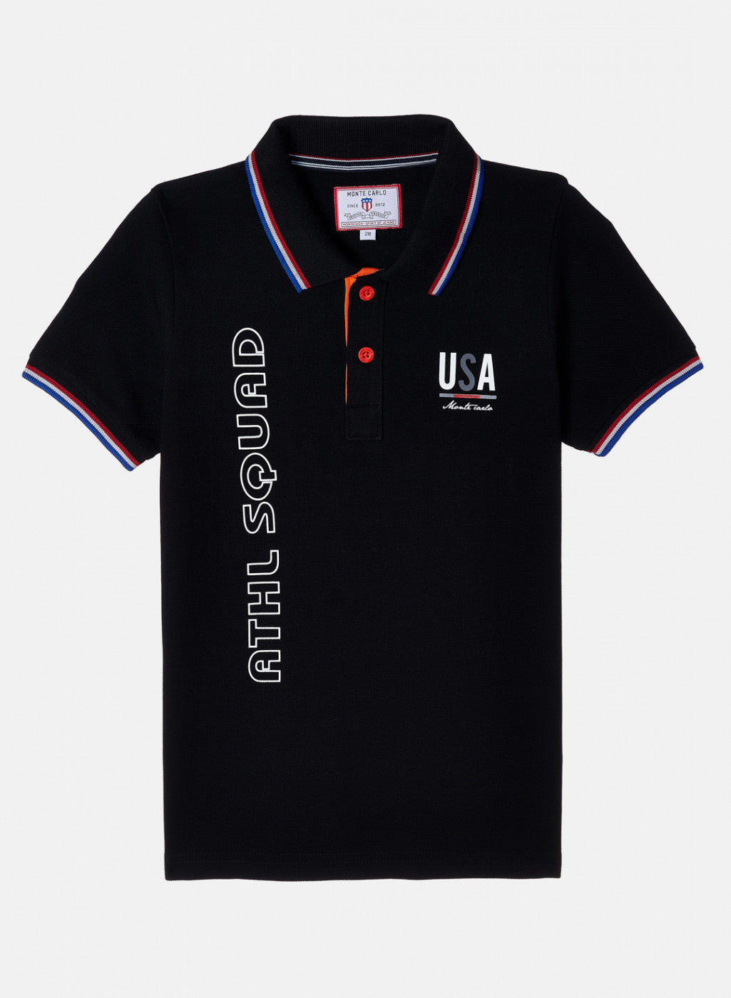 Boys Black Printed T-Shirt