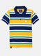 Boys Yellow & Blue Stripe T-Shirt