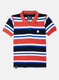 Boys Orange & Blue Stripe T-Shirt