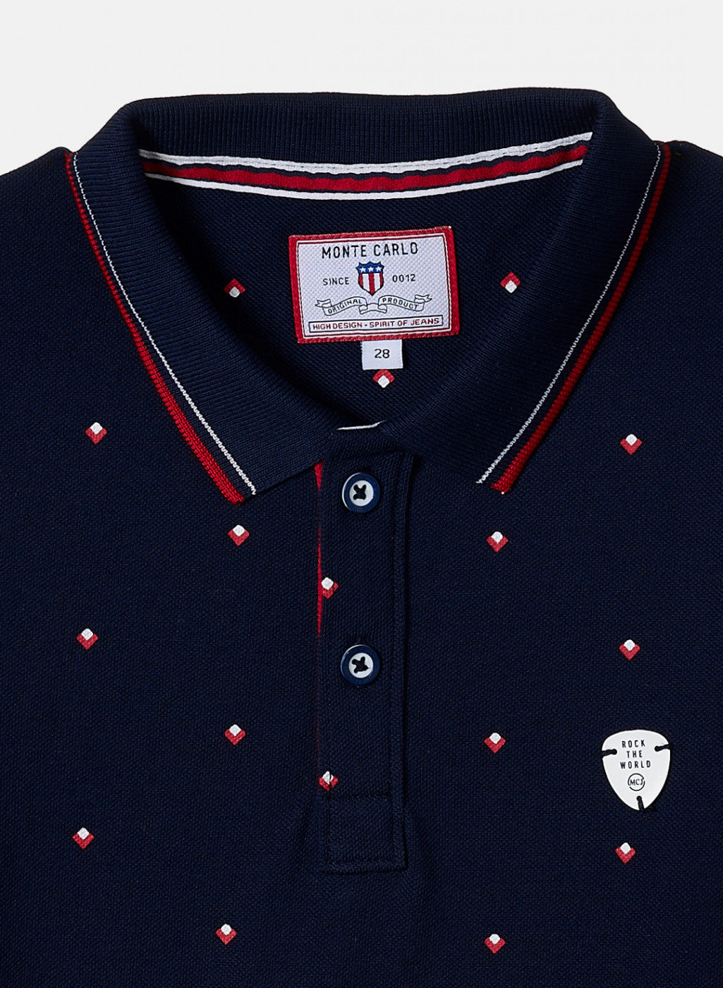 Boys Navy Blue Printed T-Shirt