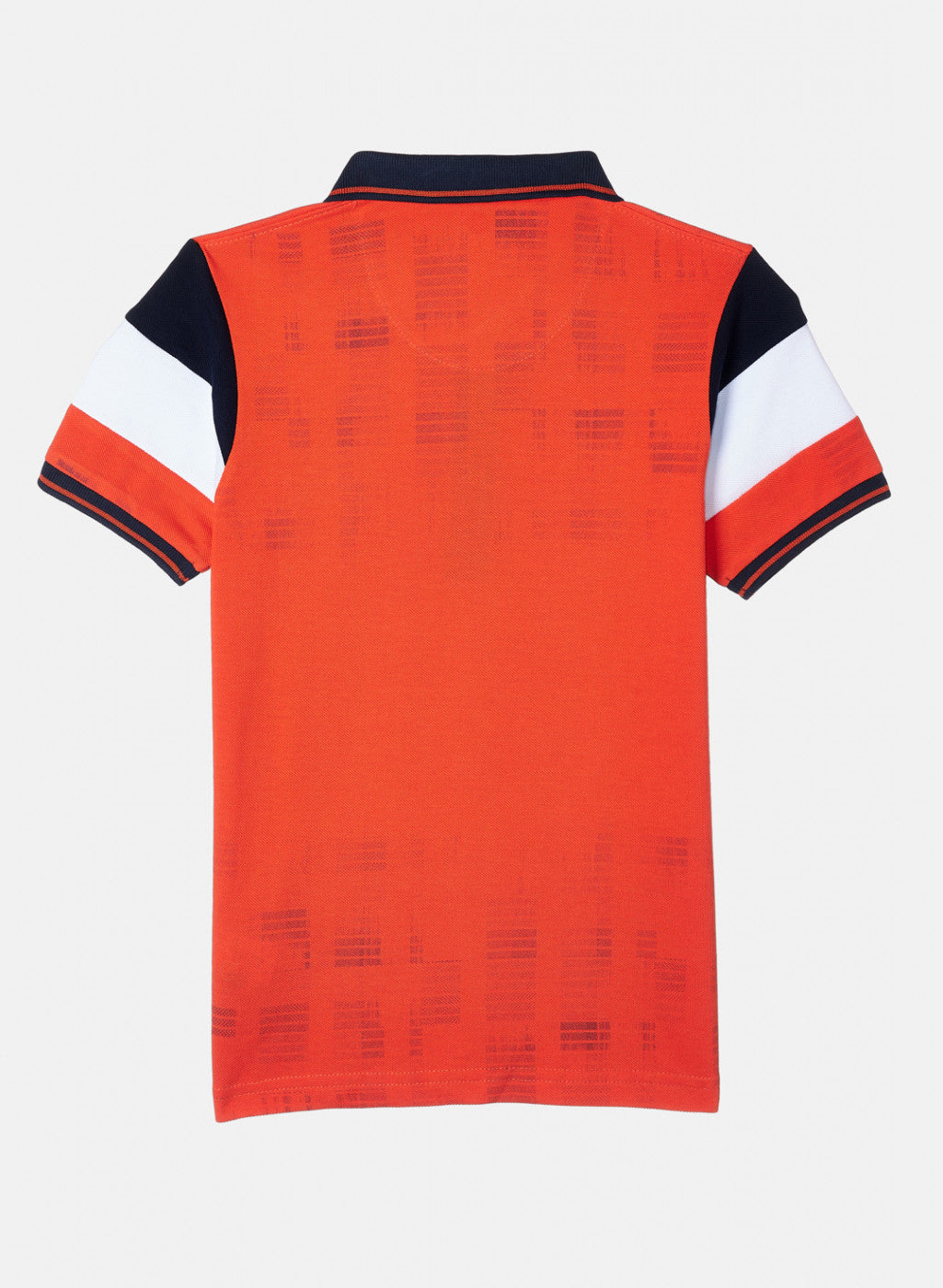 Boys Orange Printed T-Shirt