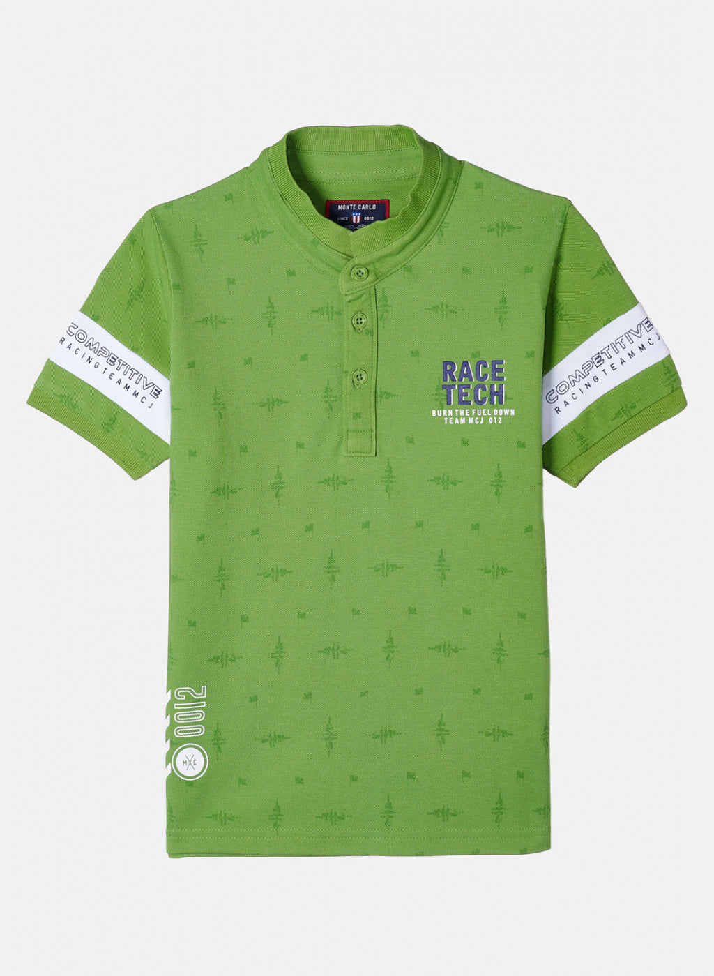 Boys Green Printed T-Shirt