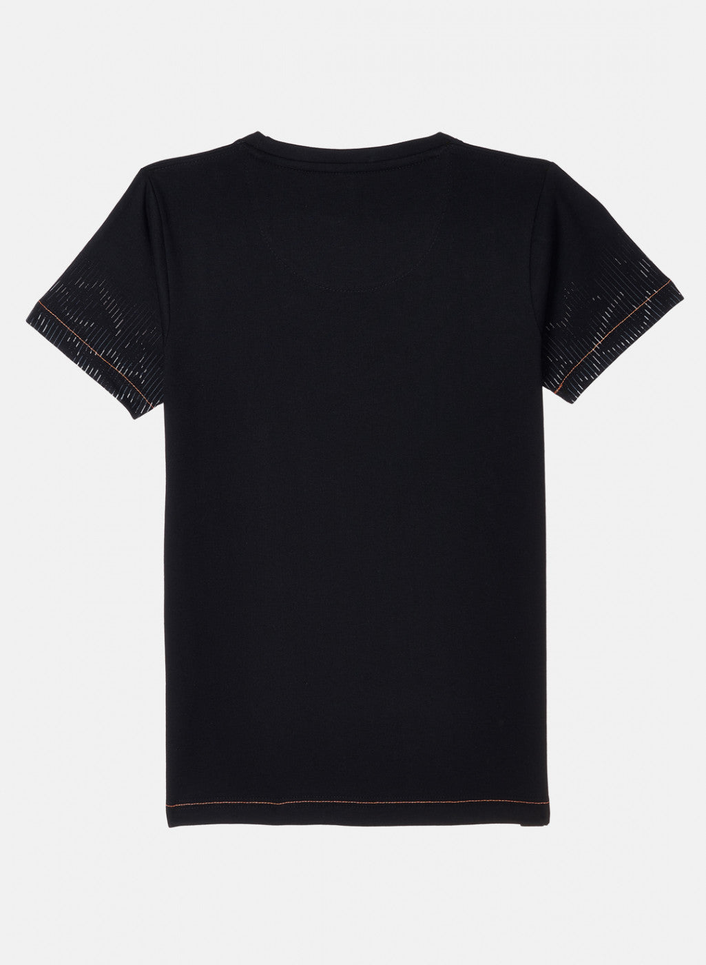 Boys Black Printed T-Shirt