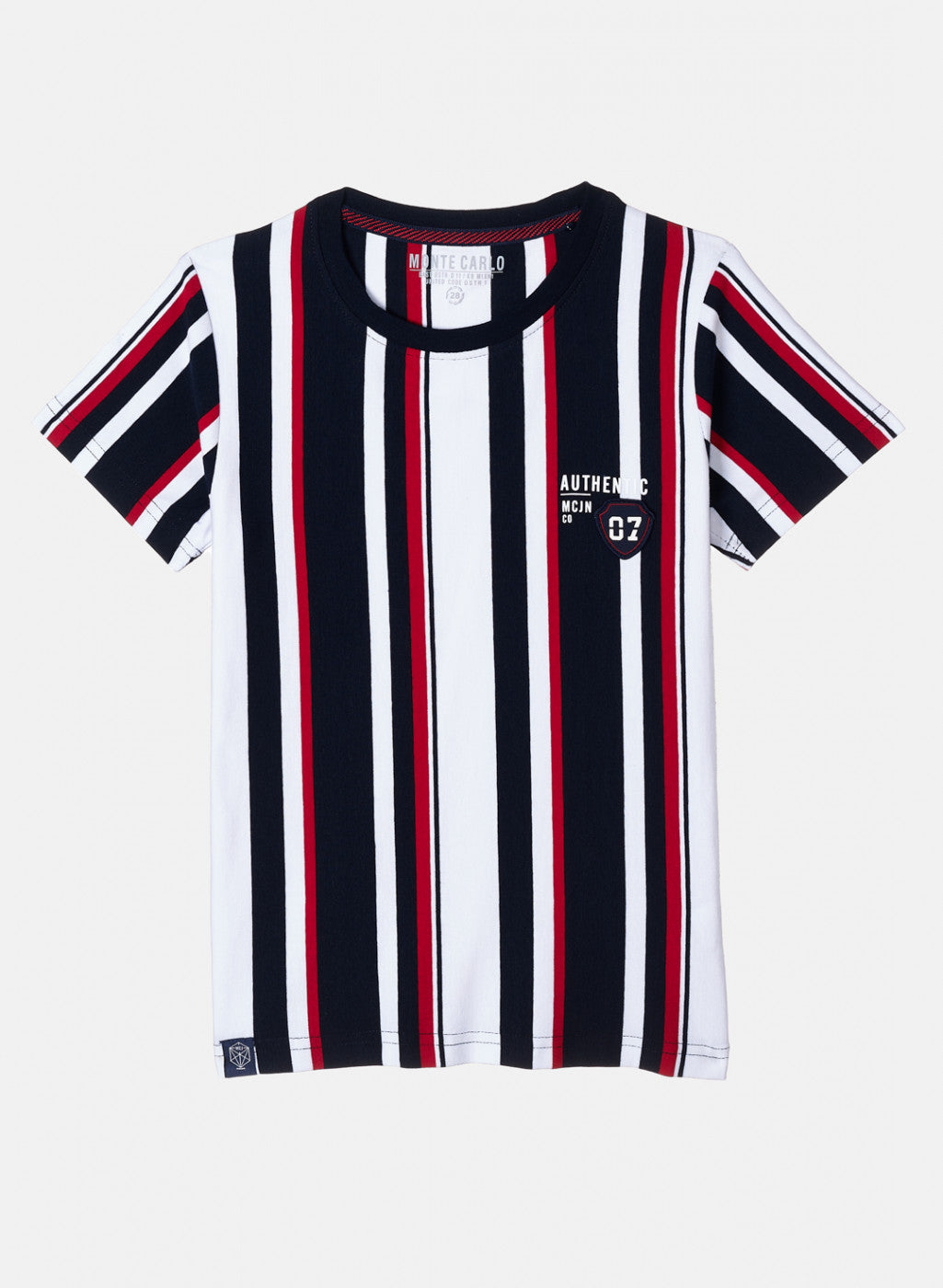 Boys Multi Color Stripe T-Shirt