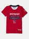 Boys Red Printed T-Shirt