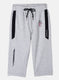 Boys Grey Printed Capri