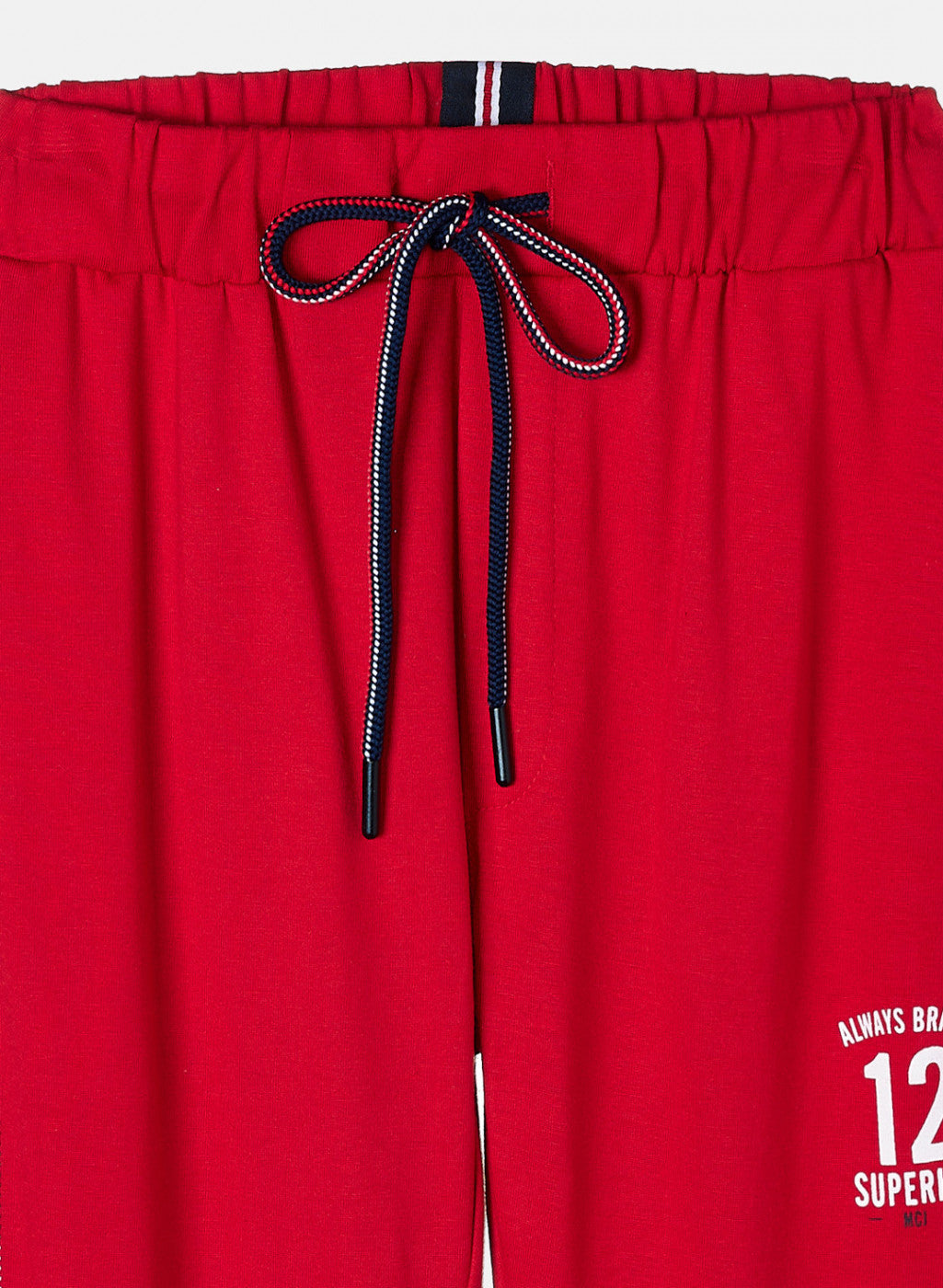 Boys Red Printed Lower