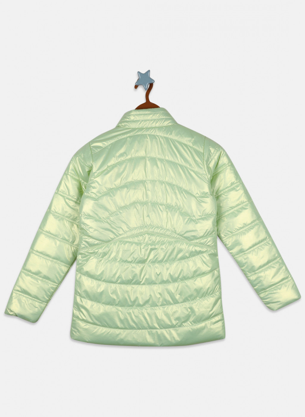 Girls Green Solid Jacket