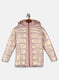 Girls Peach Solid Jacket