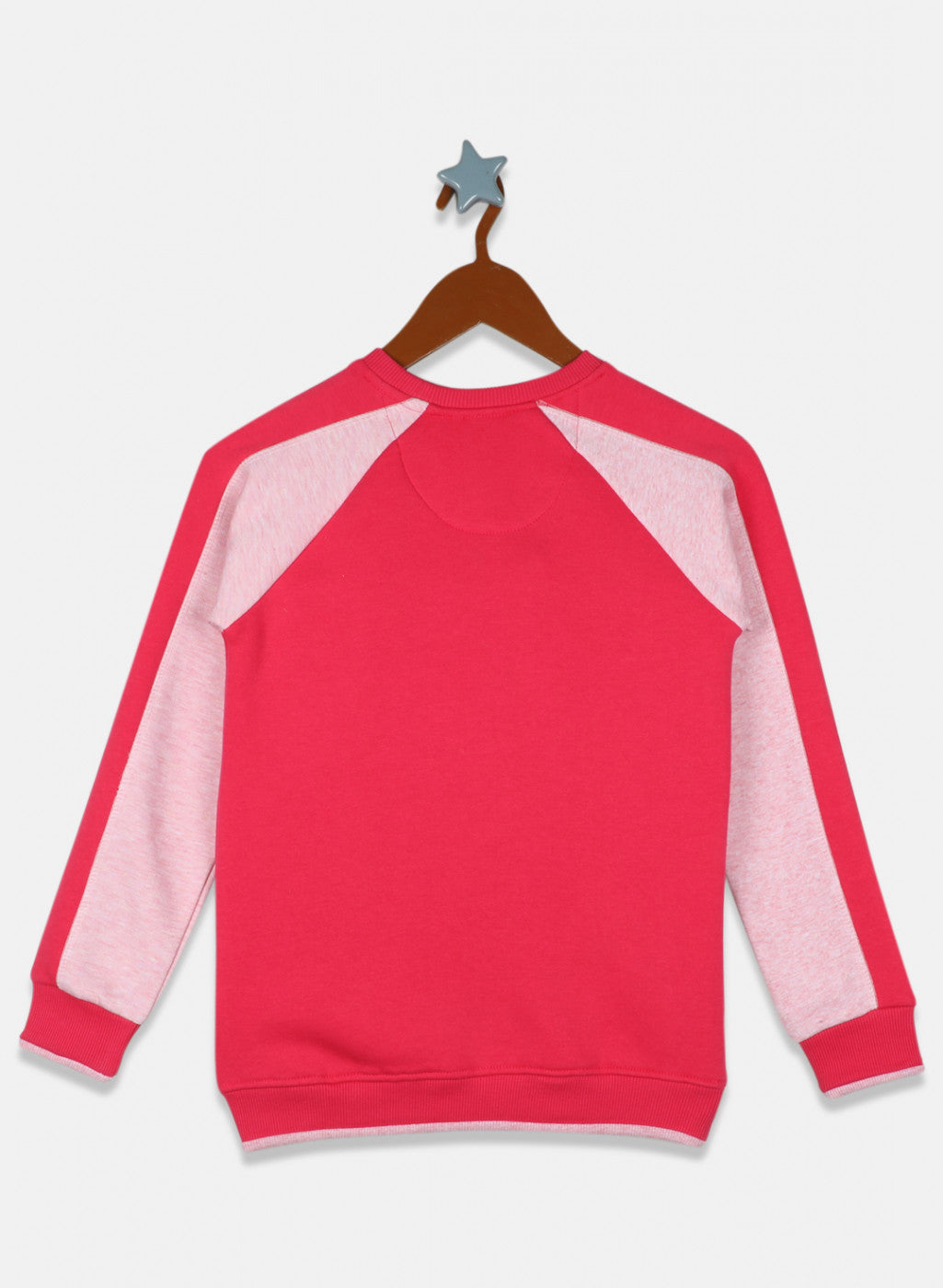 Girls Pink Printed Sweatshirt