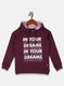 Girls Purple Printed Sweatshirt