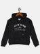 Girls Black Printed Sweatshirt