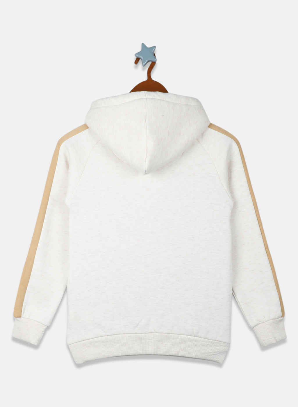 Girls Beige Printed Sweatshirt