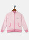 Girls Pink Solid Sweatshirt